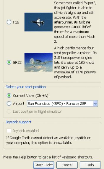 mac hoteky for flight simulator in google earth